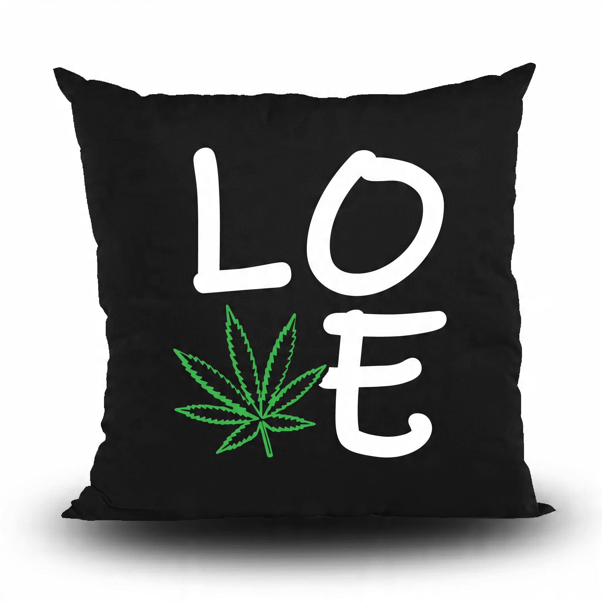 

Poduszka Kocham Marihuanę Serce Weed
