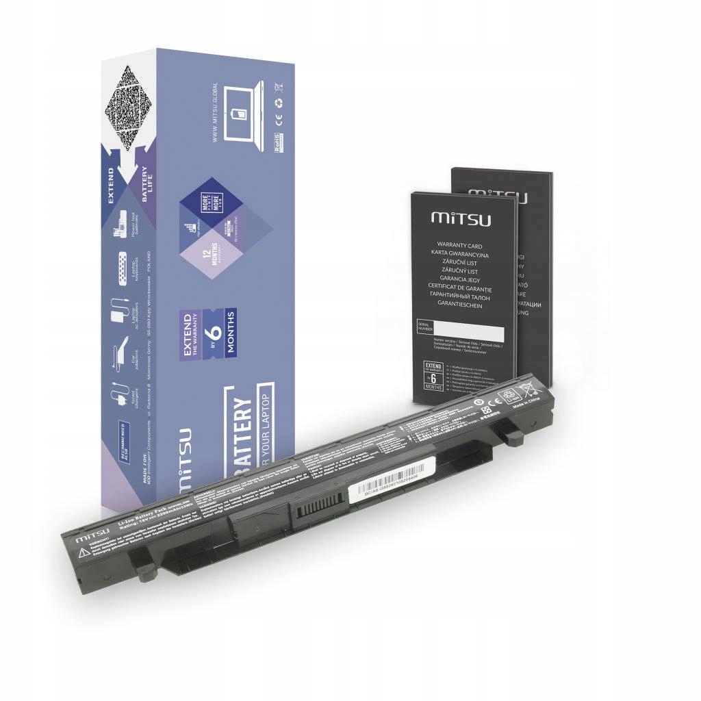 Bateria A41N1424 do Asus GL552 GL552J GL552JX ZX50