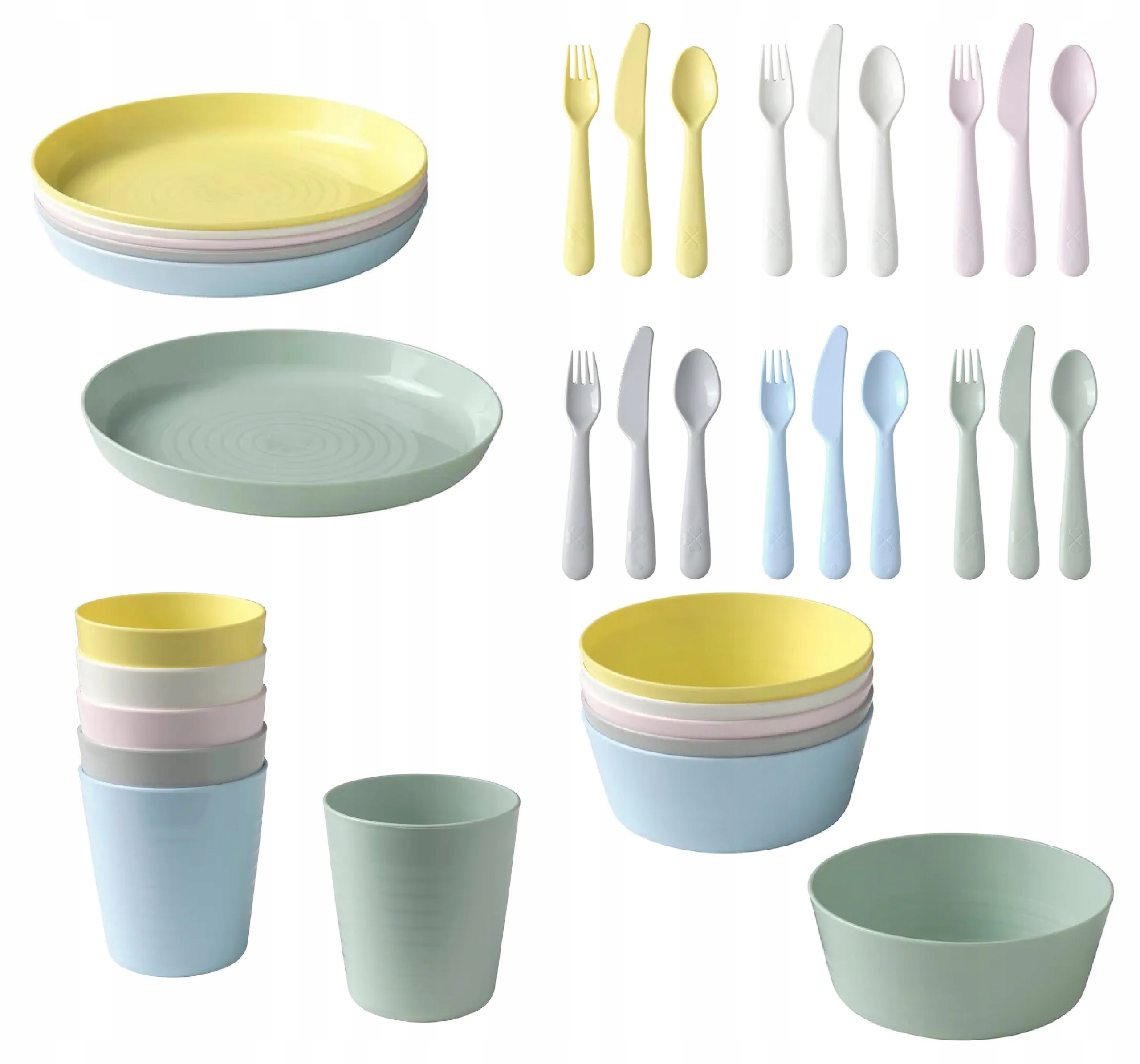 

Ikea Kalas Naczynia Sztućce Plastikowe 36 szt.