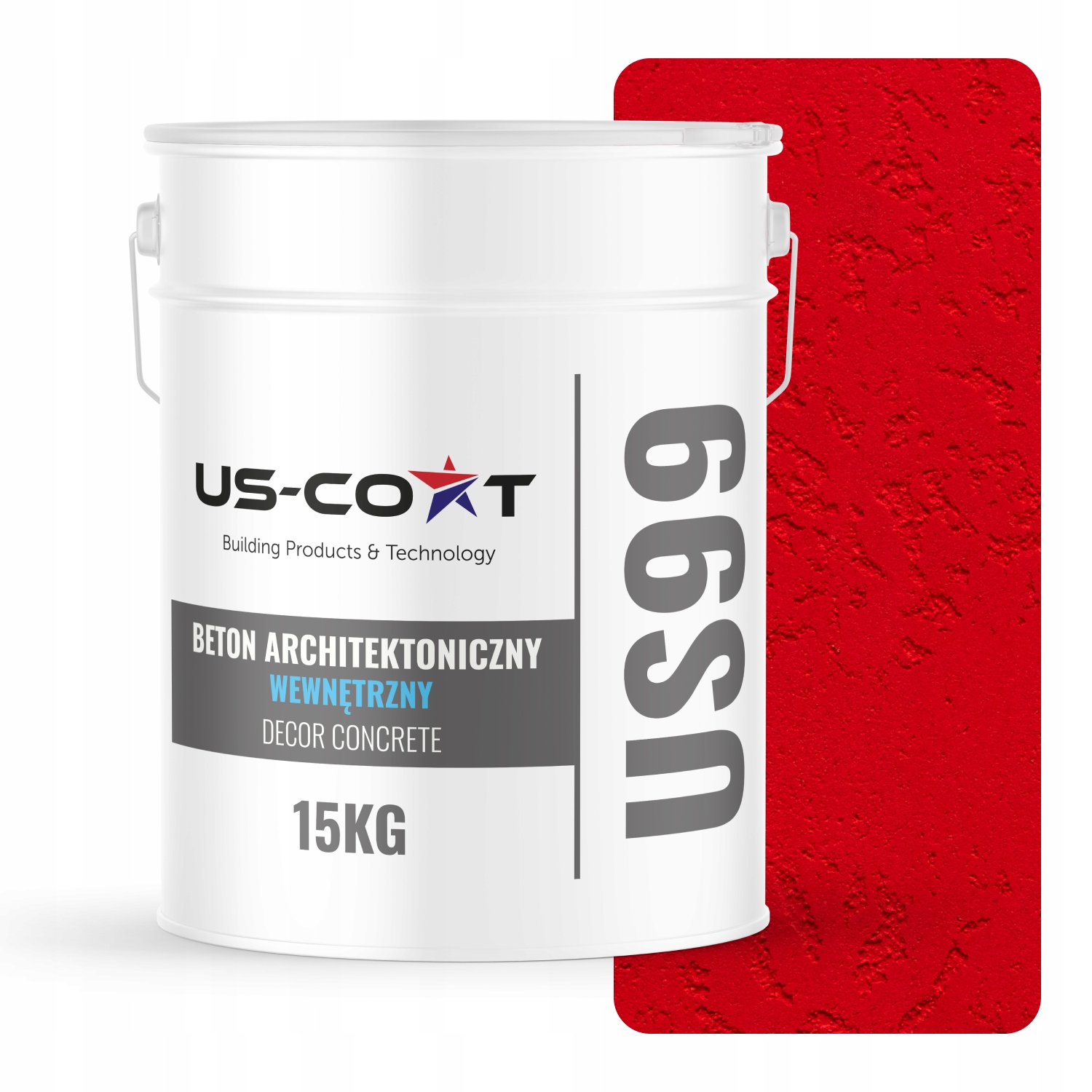 Architektonický Betón Vnútorný Červený Ohnivý H3616 10 m2 15 kg Omietka