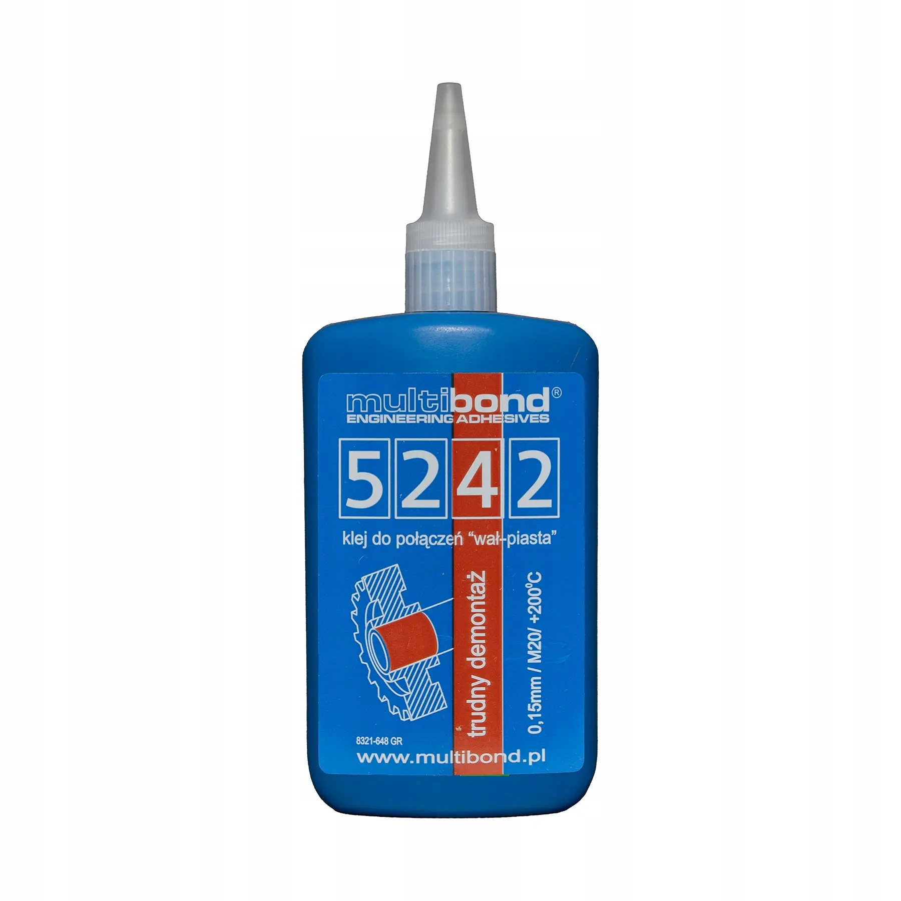 Lepidlo pro koaxiální prvky s velmi obtížnou demontáží – 250 g – červené