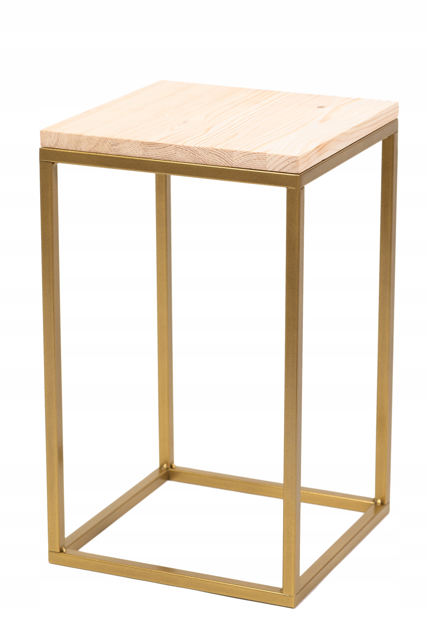 Držák Na Květináč Kovový Stojan Na Květiny Zlatý 40 CM Loft Polský Výrobek