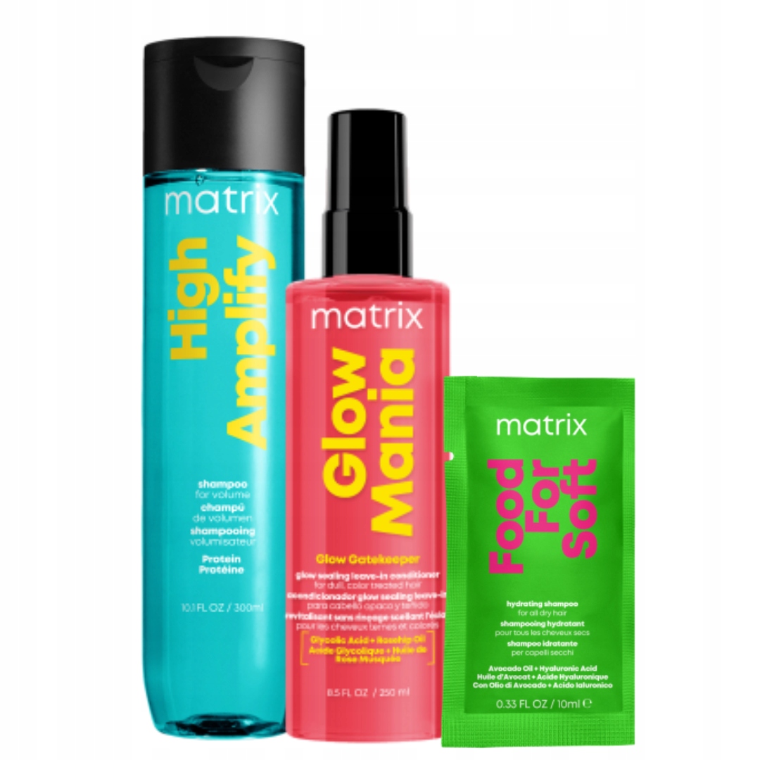 Matrix High Amplify šampon Glow Mania kondicionér sada na vlasy Dárek