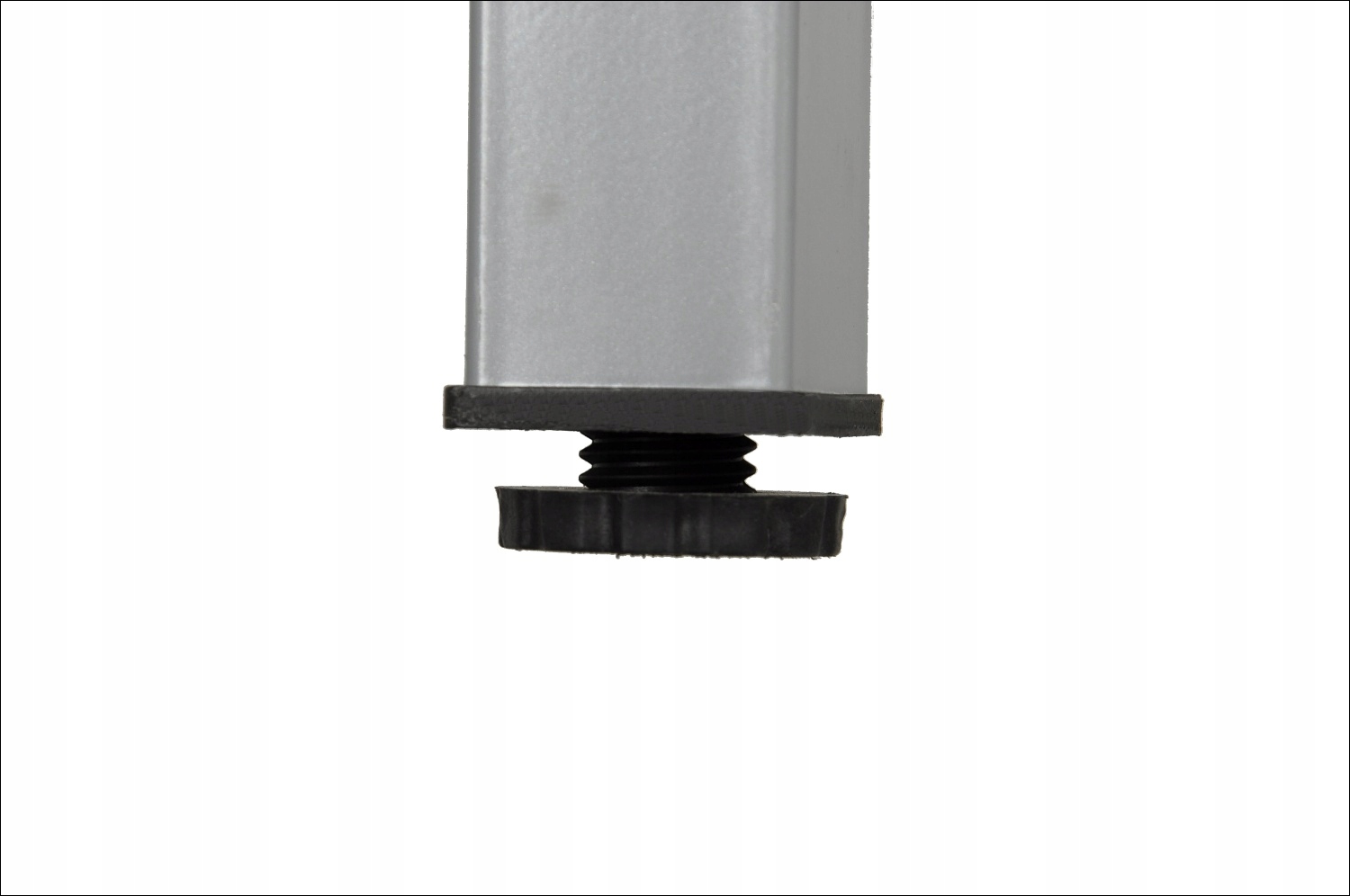 STELAŻ STOŁU BIURKA NOGA KWADRAT ALU SZARY 140X70 Marka Stema