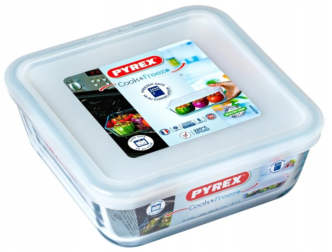 

Pojemnik Z Pokrywką 0,85 Cook Freeze Pyrex Kwadrat