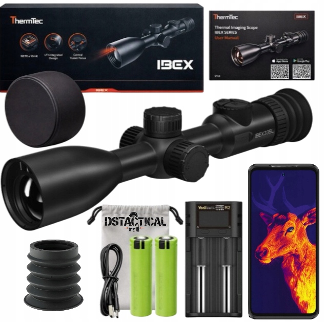 Termovizní dalekohled termovizní zaměřovač ThermTec Ibex 335L Lrf