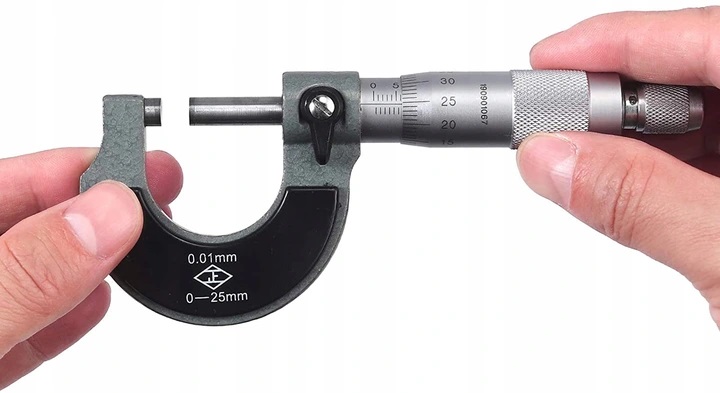 MIKROMETR NONIUSZOWY ZEWNĘTRZNY 0.01MM 0-25 MM Marka Vorfal