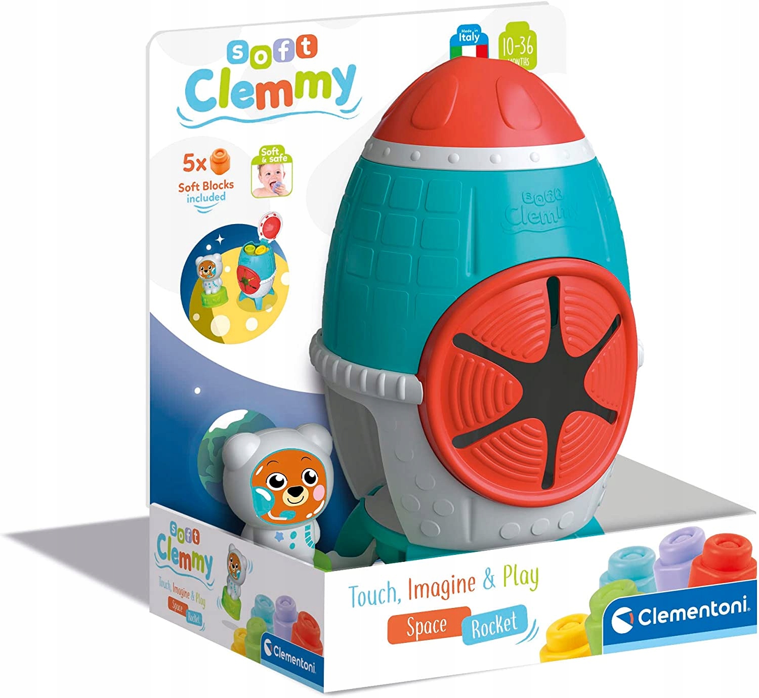 

Clementoni Rakieta Sensoryczna Miękkie Klocki 4754