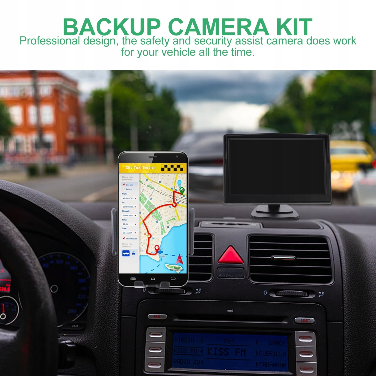 Ramka monitora Bezprzewodowa kamera samochodowa Rodzaj adapter