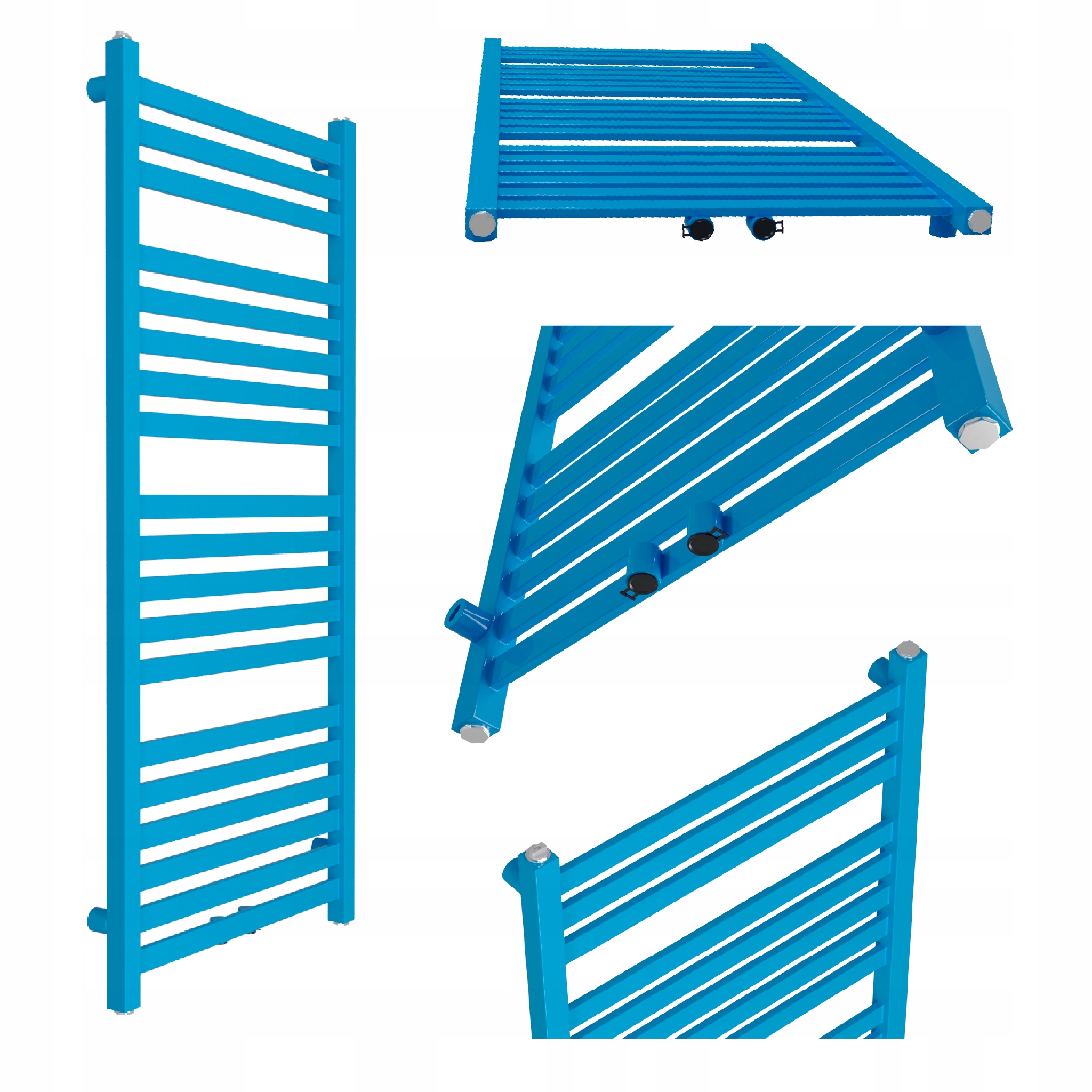 Koupelnový radiátor Royal-mid 500x430 Modrý