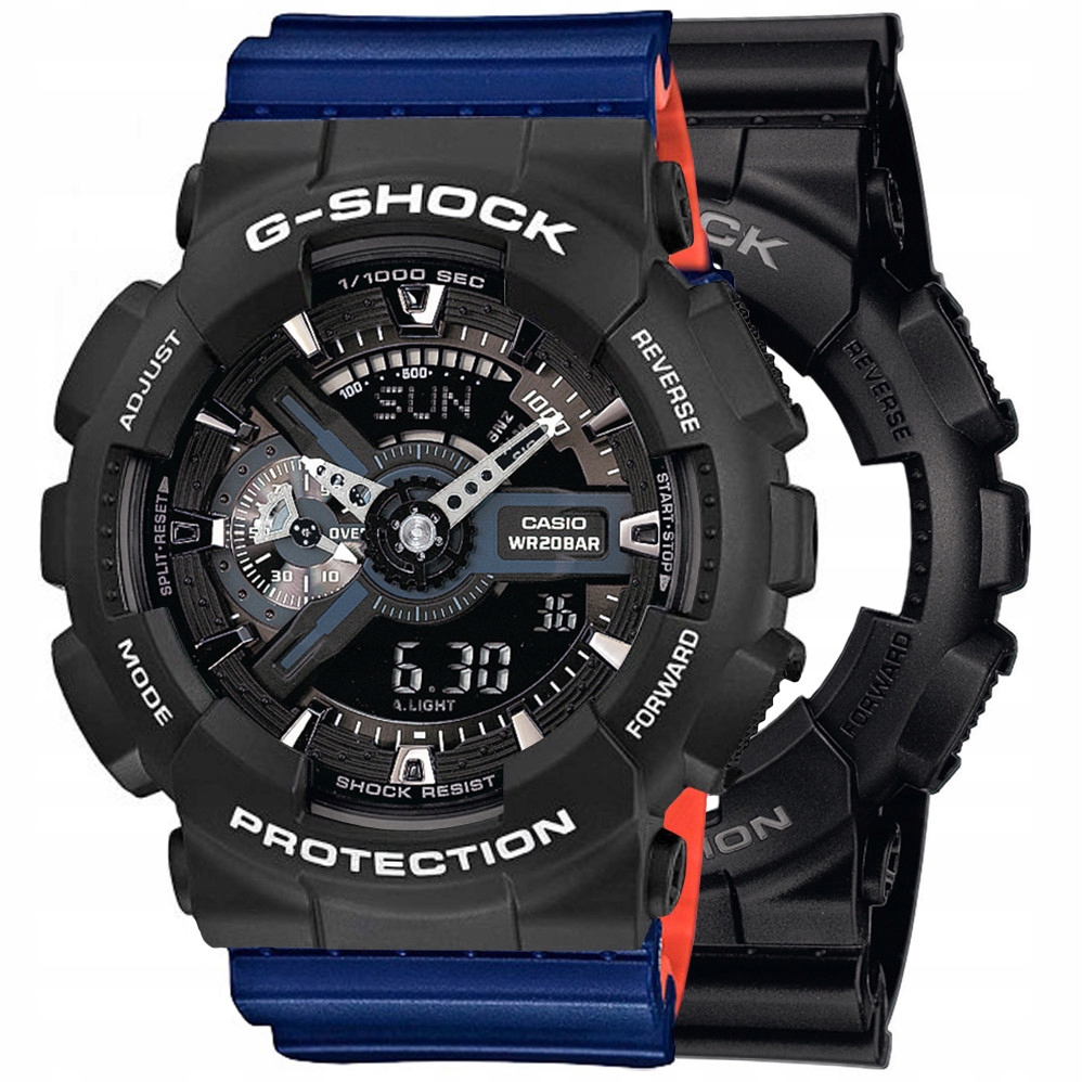 Sada G-shock GA-110-1BER Černá Modrá