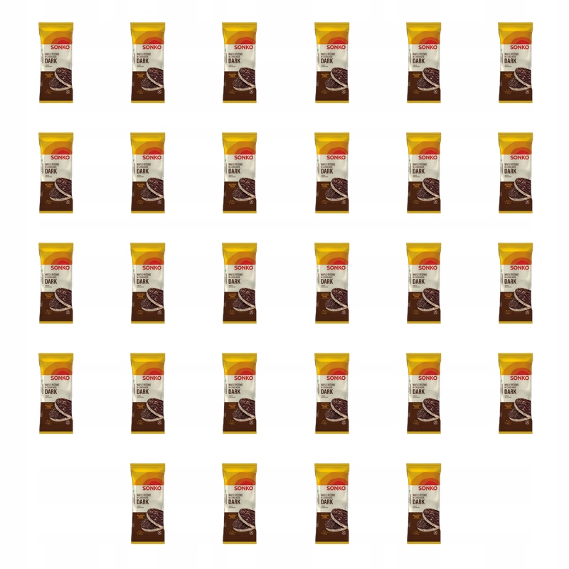 Sonko. Dark Rýžové oplatky v čokoládě Svačinka 65 g X28