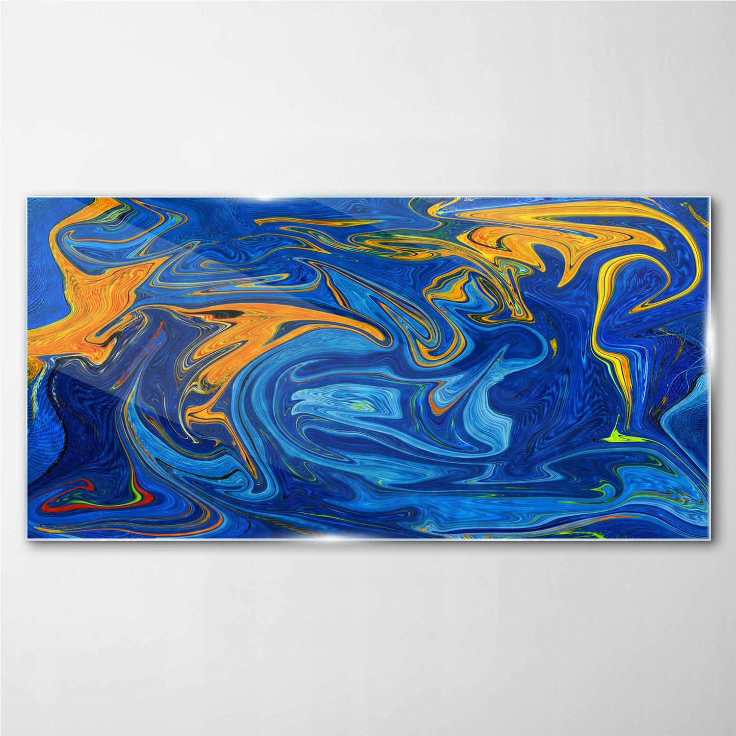 

Obraz na ścianę szklany Niebieska ciecz 140x70 cm