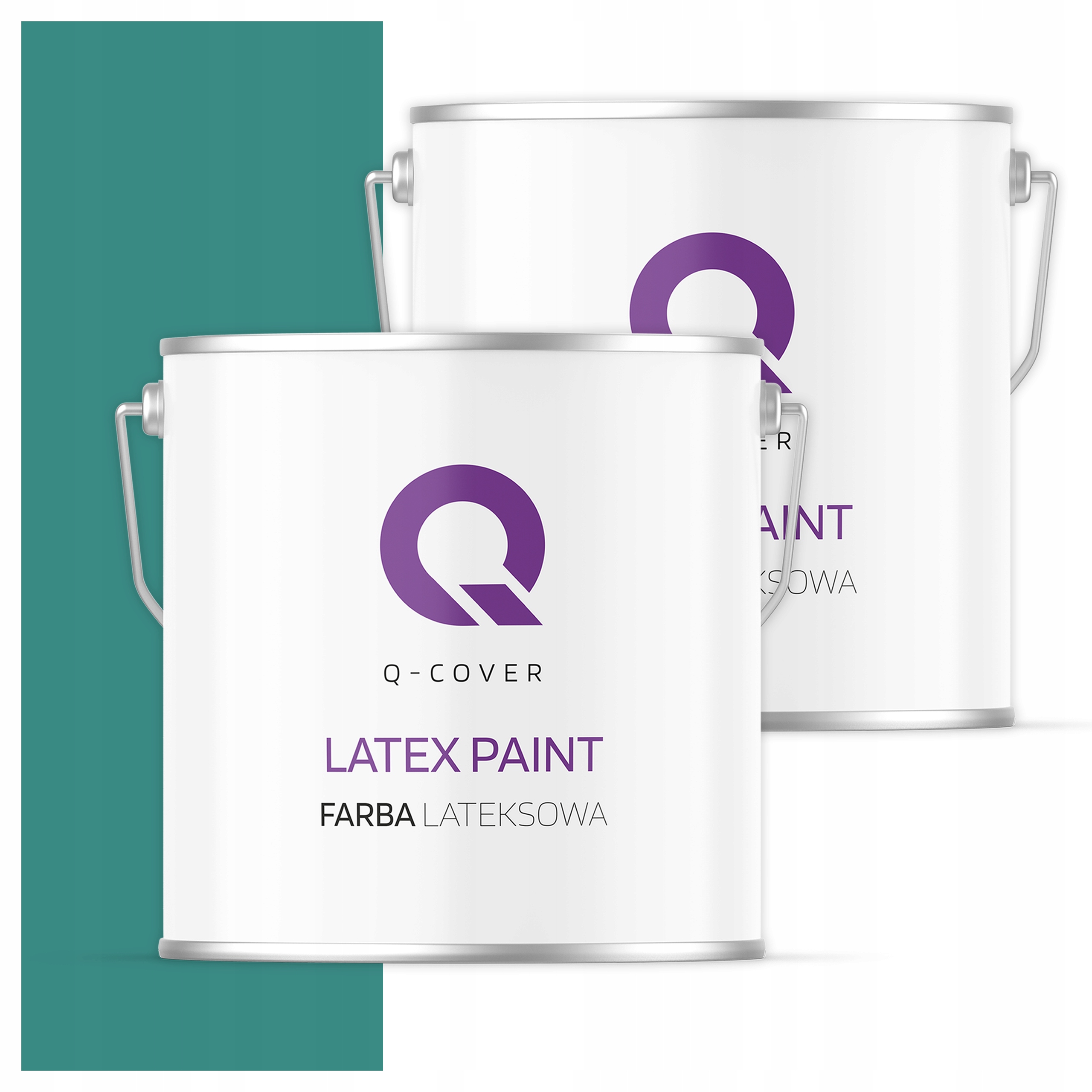 Latexová farba na interiér steny Stropy 5L Hlboká matná tyrkysová tmavá