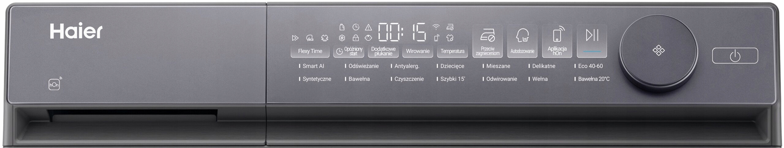 2X Pralka Haier X7 Slim HW80-BD14MEPGTU1 8kg 1400 obr Antracytowy