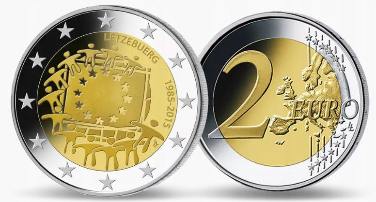 Luksemburg 2015 2€.#103.Flaga.U.E..3981