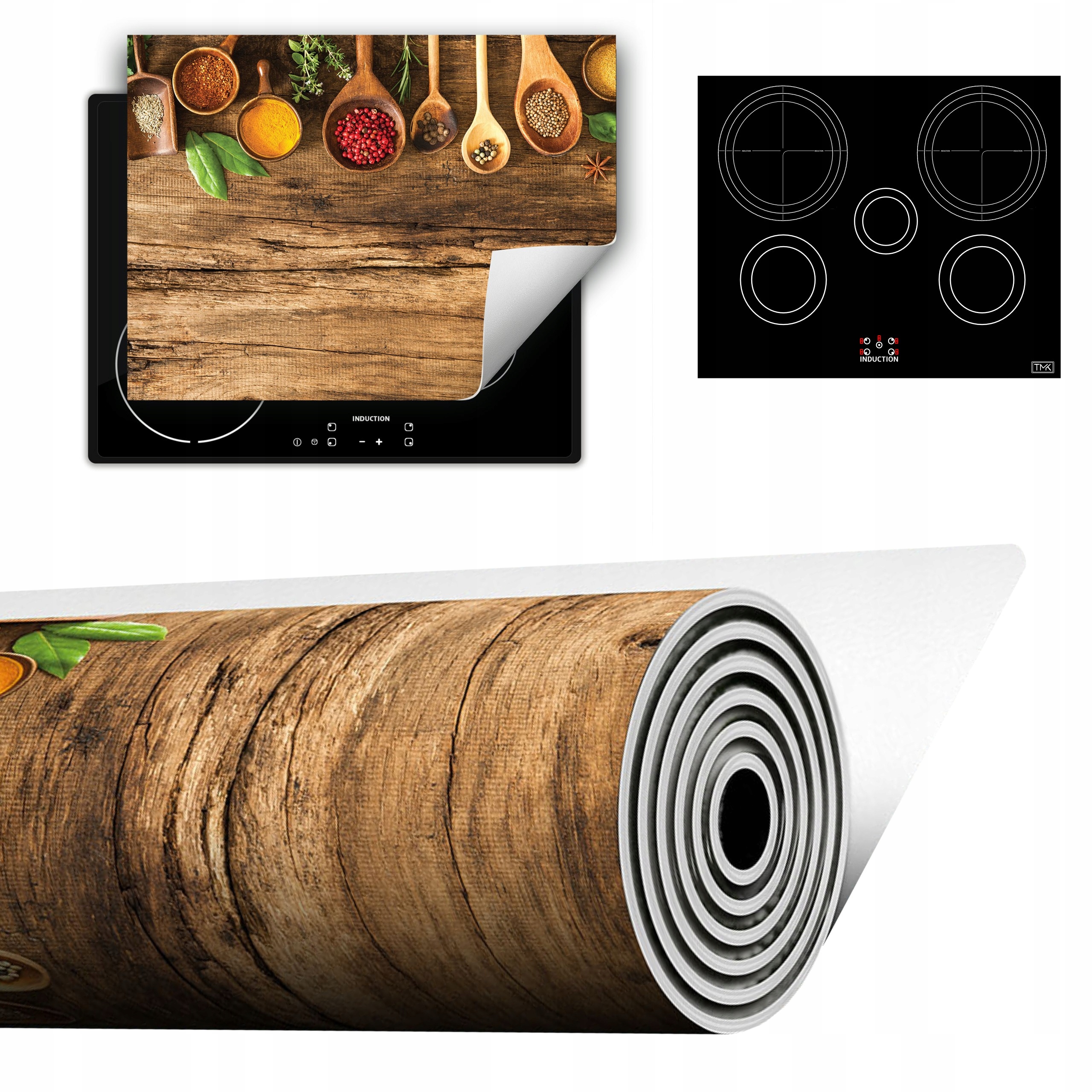 Vinylová Podložka Do Kuchyně Více Místa 70x52 Dřevo koření