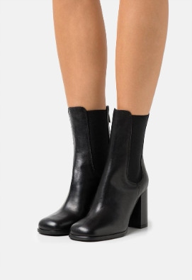 Bianca DI Kotníkové Boty Černé Podpatek 38 Kzm 38