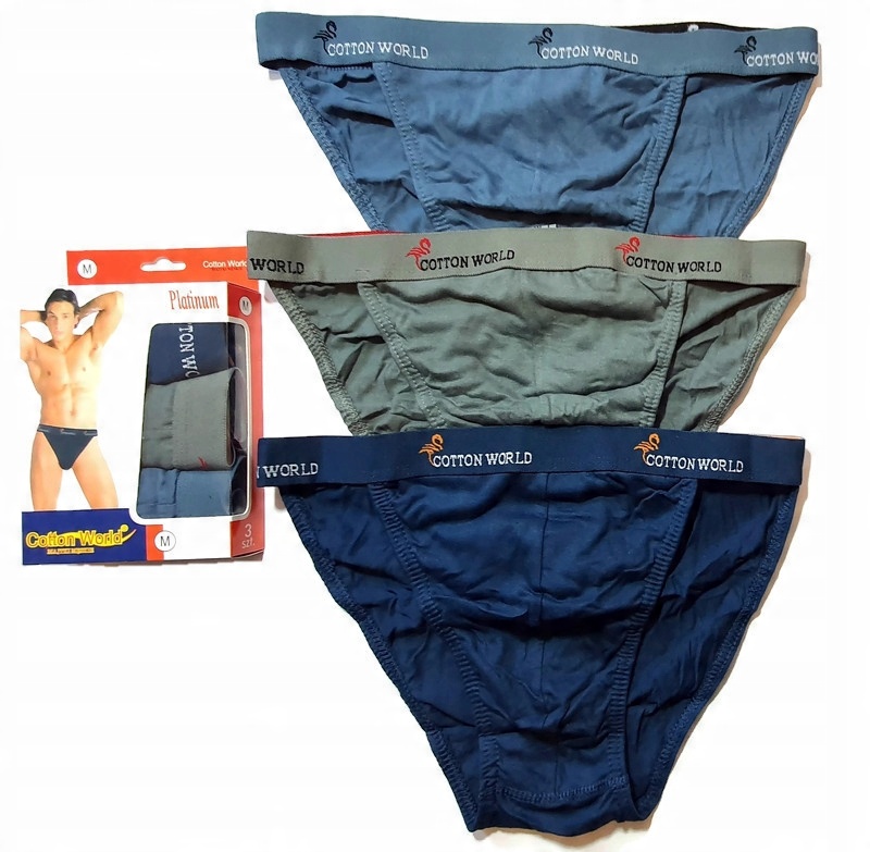 

Majtki Bawełniane Tanga Cotton World rozm M 3-pak