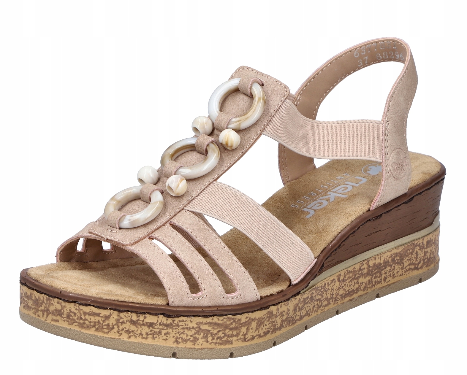 Rieker 63778-31 vel.36 pohodlné sandály na klínku