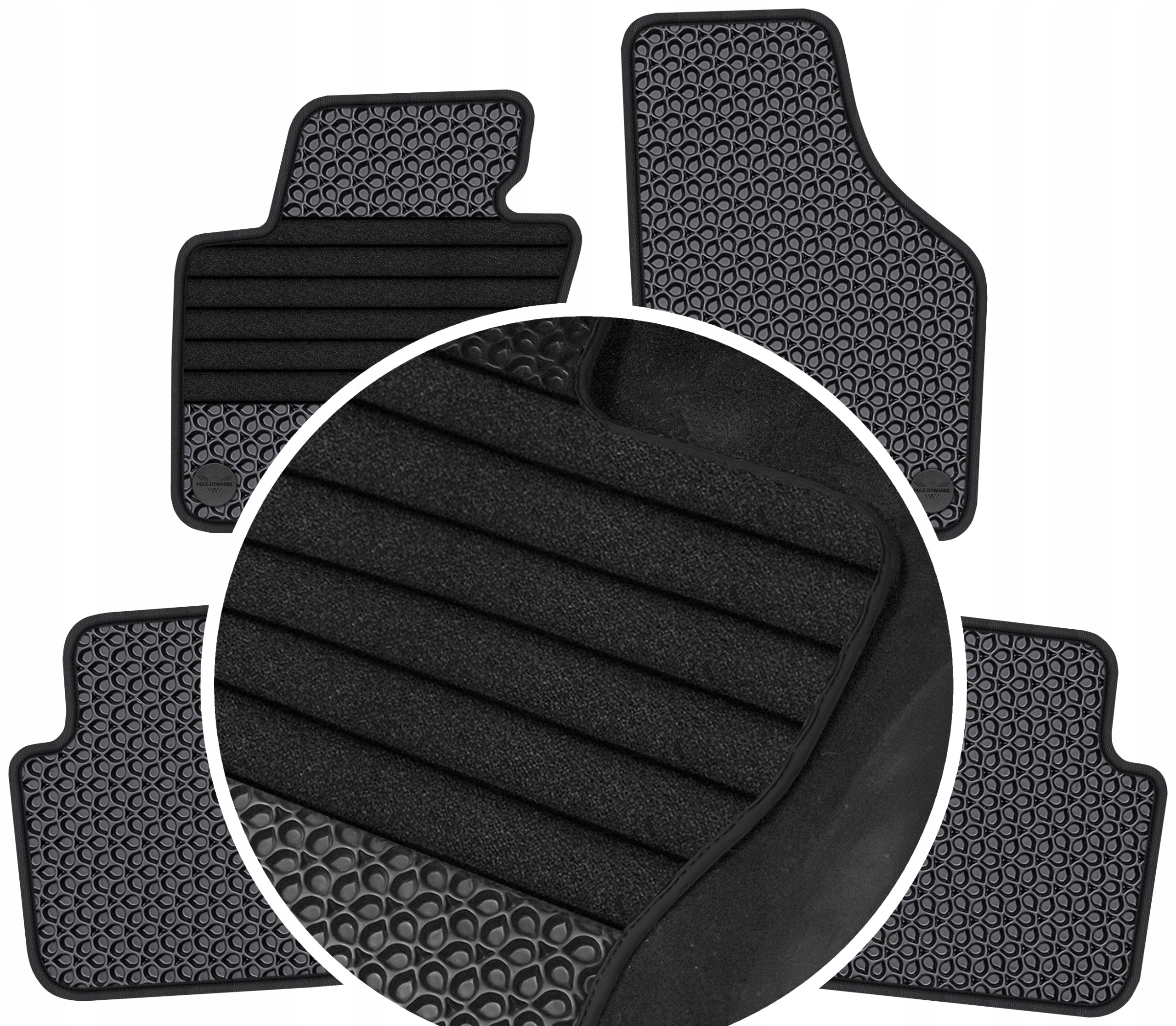 Seat Alhambra II 2010-2018 Gumové rohože Eva Eternity Posilnenie XXL