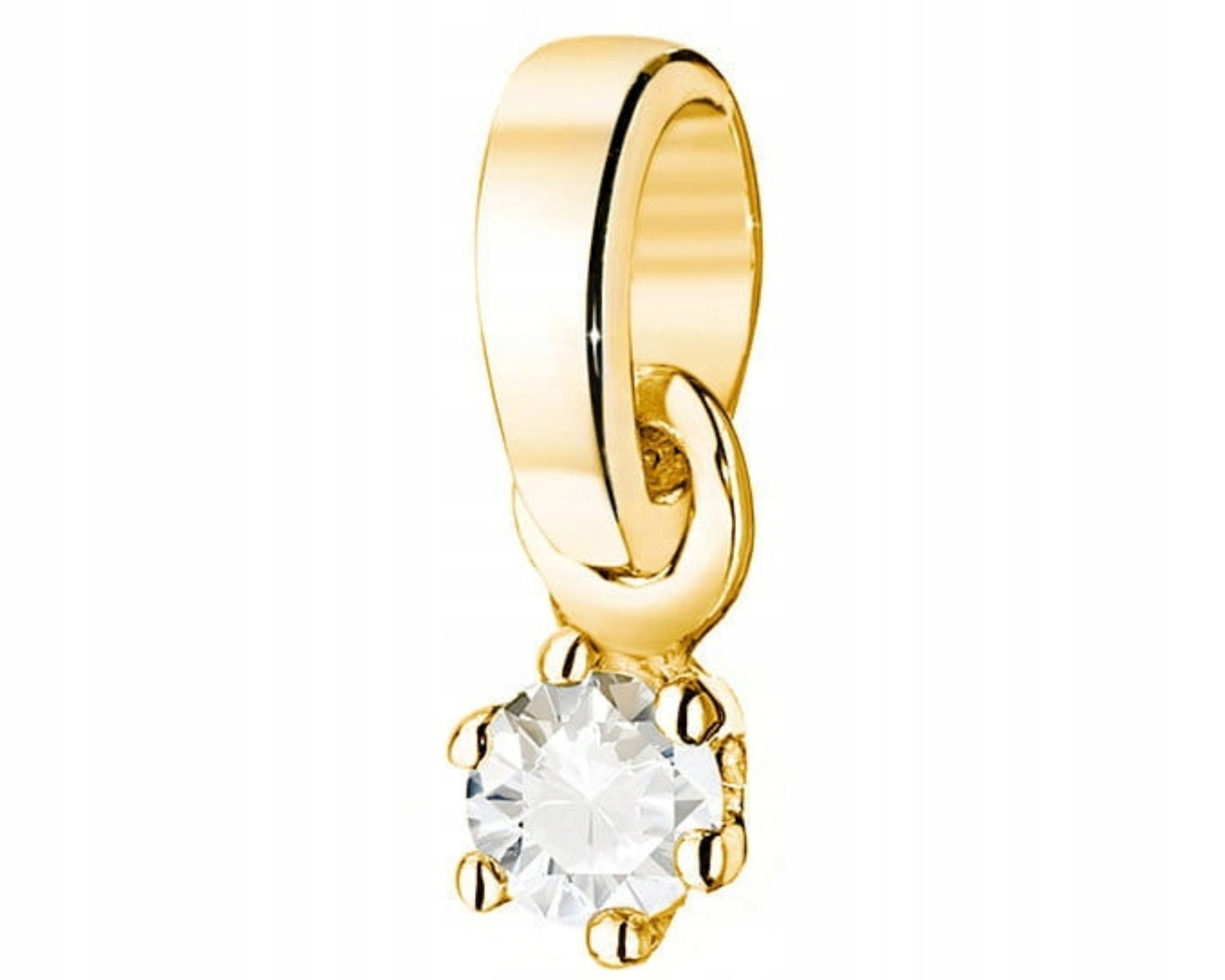 Zlatý přívěsek přívěsek s brilianty 585 Gravírování