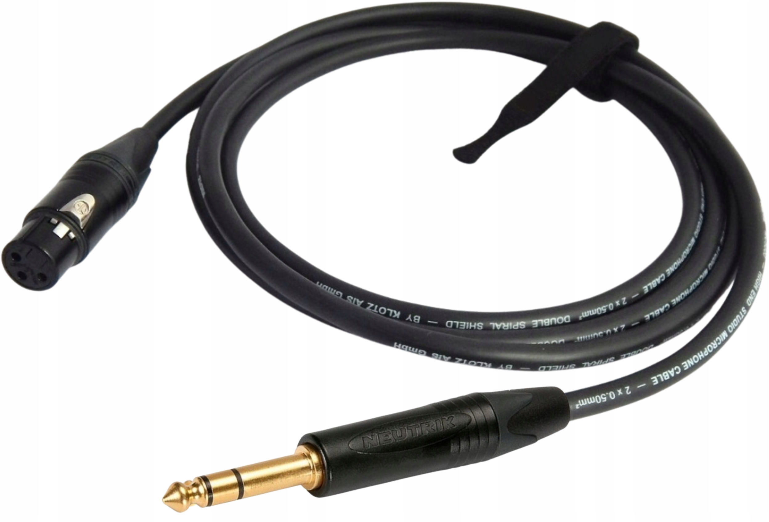 Klotz MC5000 Xlr Samice Jack 6,3 mm Stereo Mikrofonní Kabel 3 m