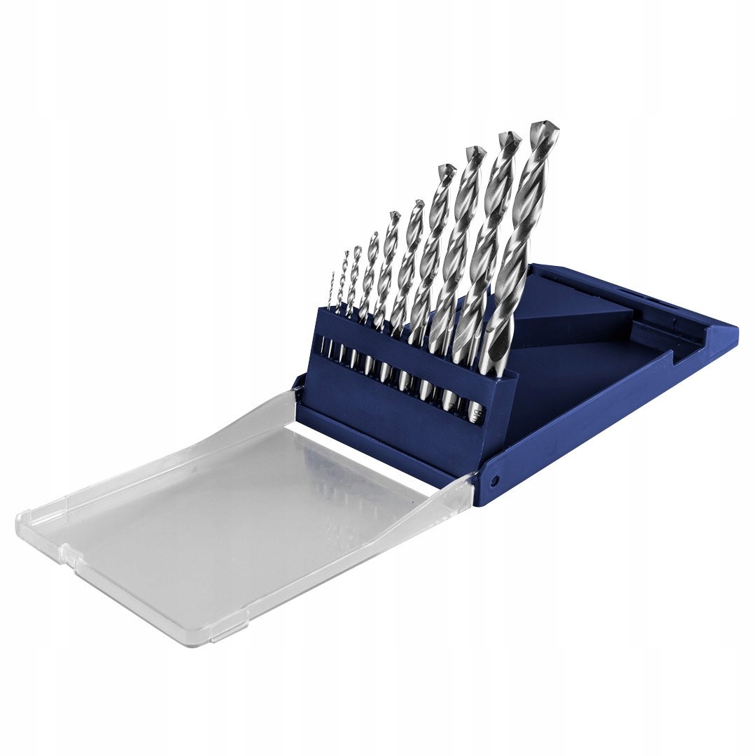 Baildon 10x Wiertła do stali nierdzewnych Inox Hss-e Co5 1-10 mm 02810001