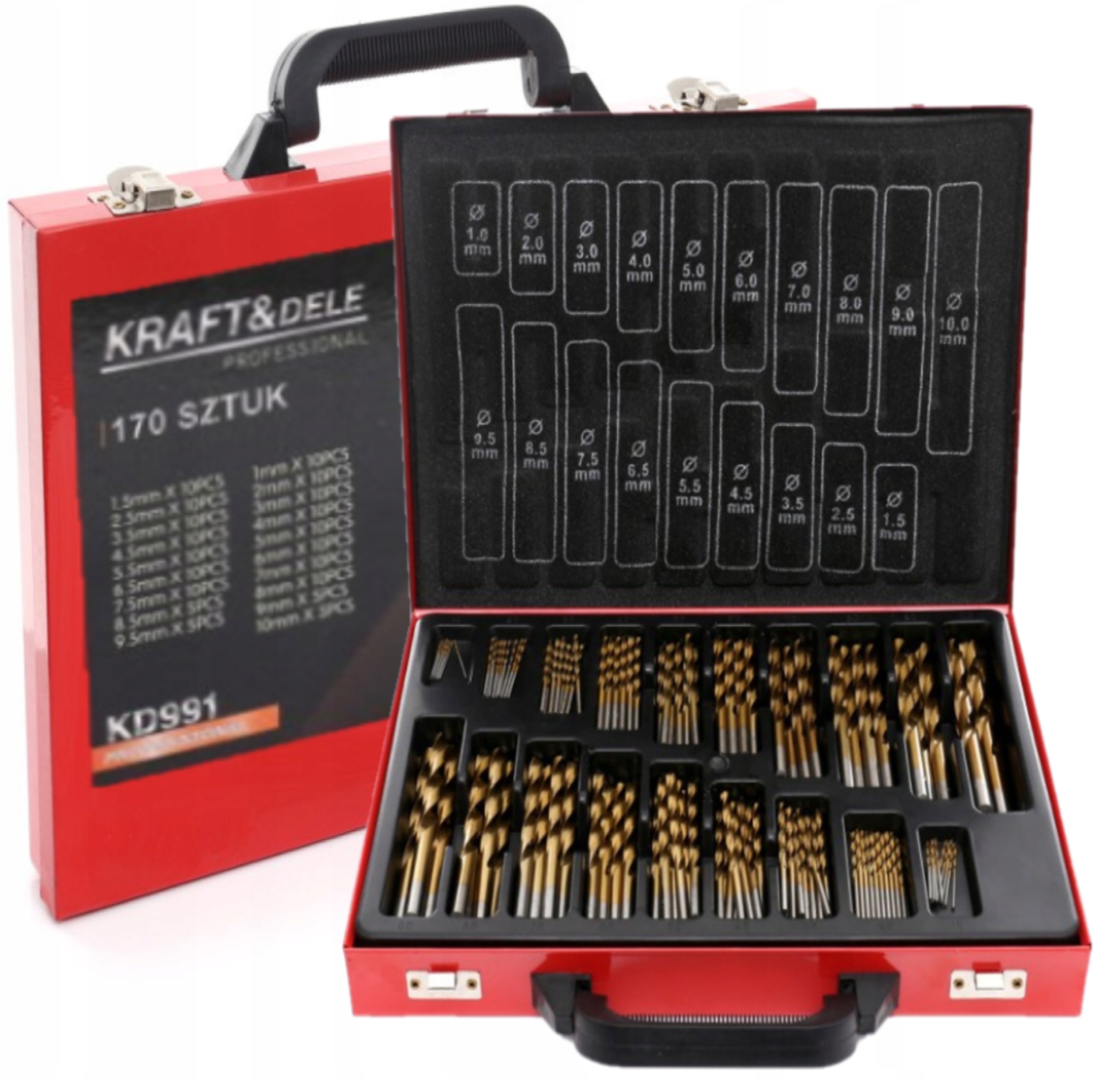 Sada titanových vrtáků Kraft&Dele KD991