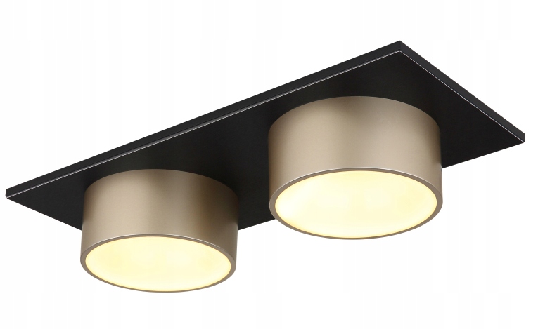 Stropná lampa/spot čierna/šedá integrovaná Led 2 body 24W/3000K