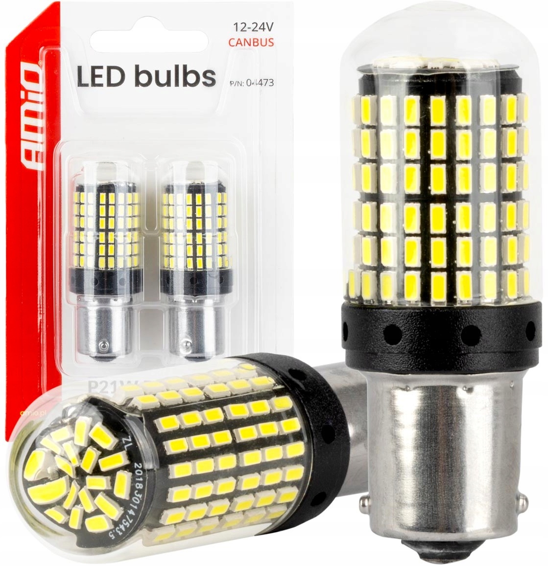 Żarówki Led Canbus BA15S P21W R10W R5W 600LM 144SMD Białe 12V/24V
