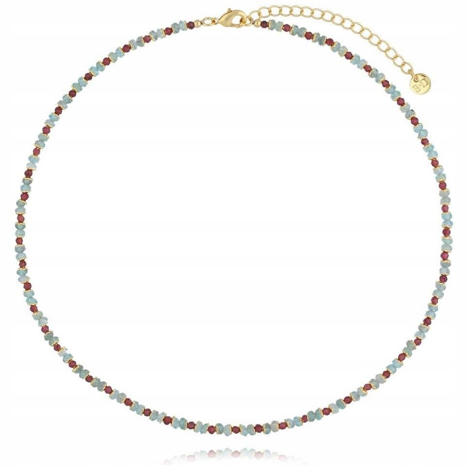 Dámský náhrdelník modrý By Dziubeka 42 cm