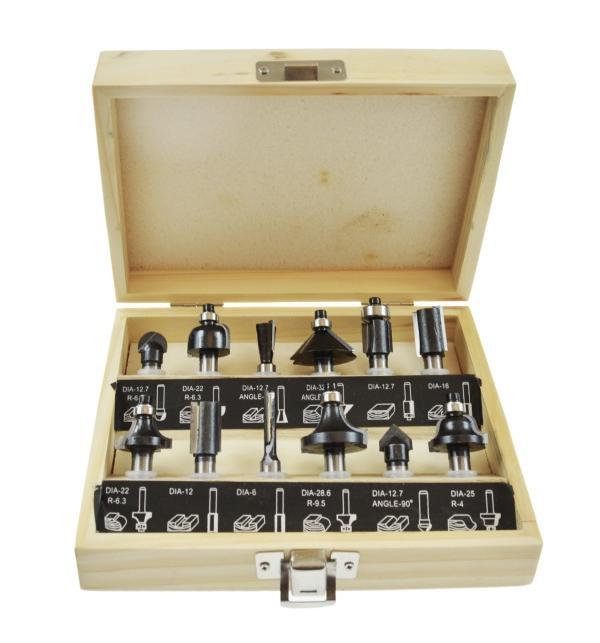 

Frezy Do Drewna 12 szt. Trzpień 8mm Awtools