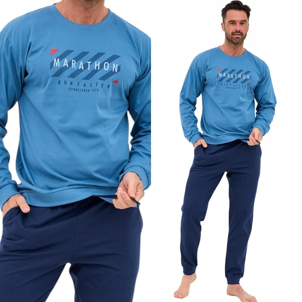 Pánské Pyžamo Cornette 322 Marathon XXL 52 Granátová