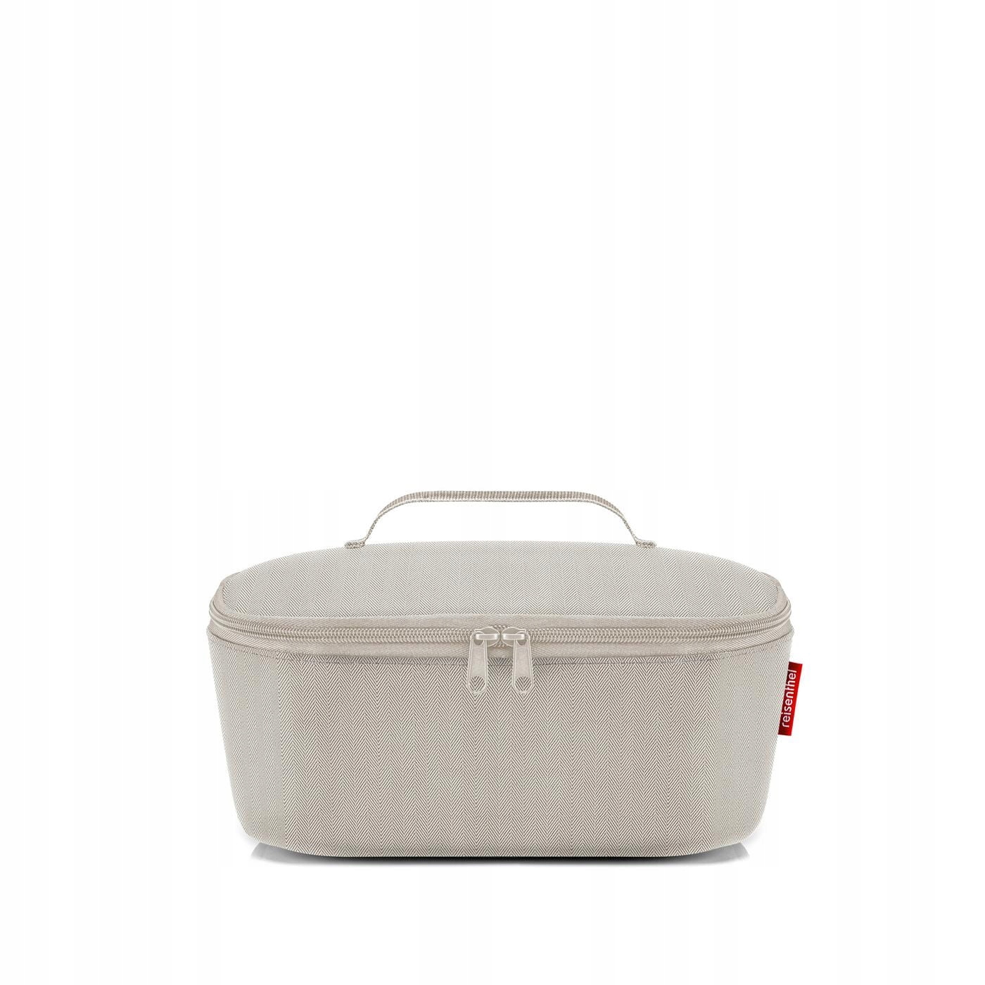Chladicí taška Coolerbag M Pocket, písková rybí kostra, Reisenthel