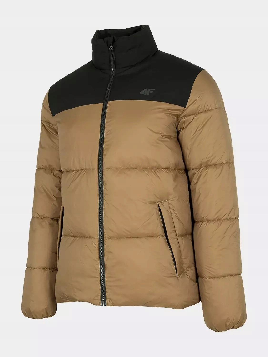 Pánská zimní bunda 4F hnědá H4Z22-KUMP005 82S