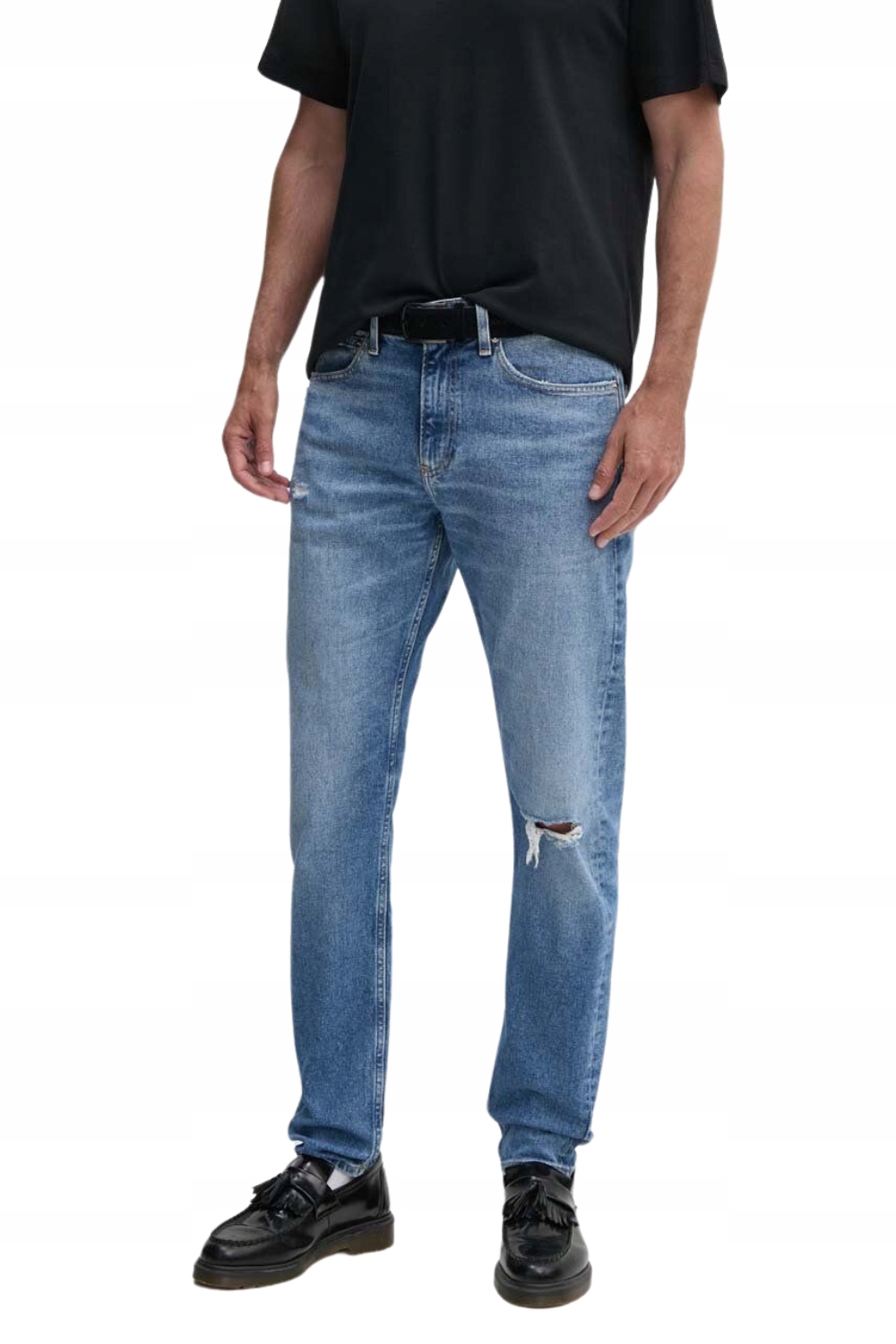 Calvin Klein Modré pánské džíny Slim Taper 33/34