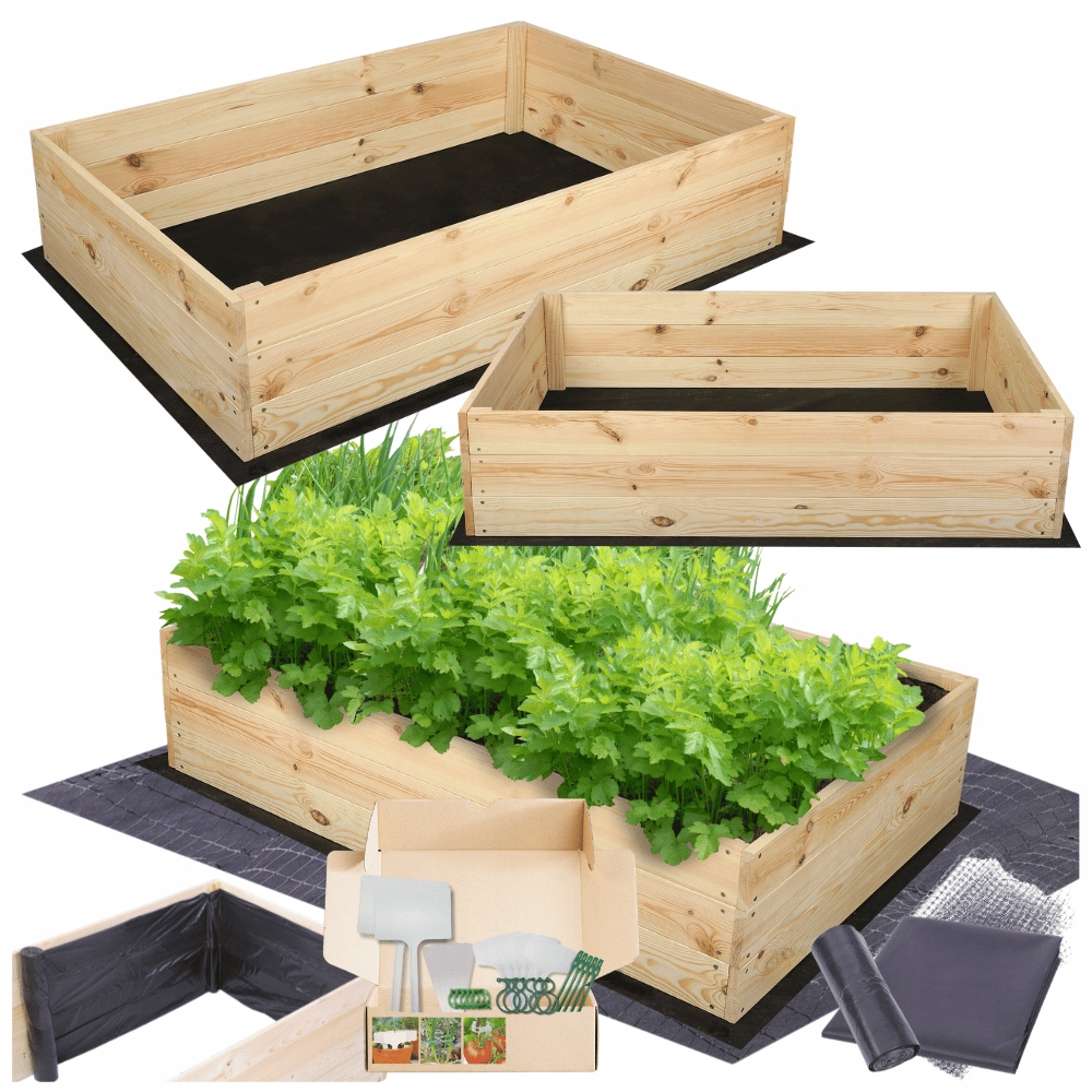 Vyvýšený záhon, impregnace, truhla zeleninový záhon bylinkový záhon, květináč 27x120x100