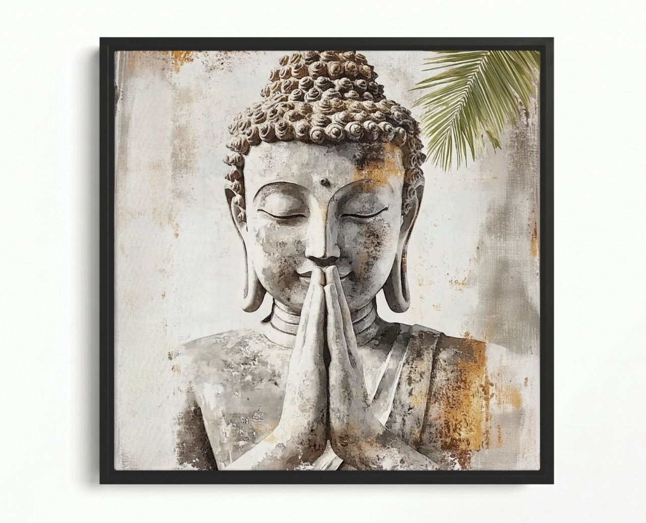 Obraz Rám Americký Box Socha Božstvo Buddha Náboženství Víra 50x50