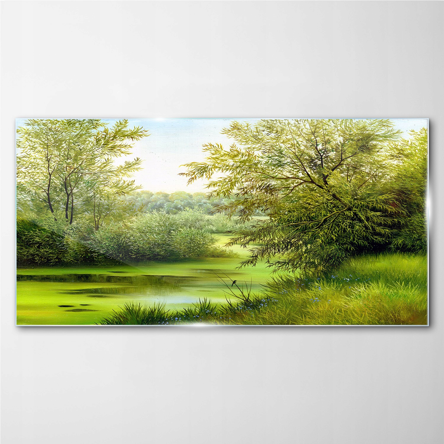 

Foto-obraz szklany Drzewa rzeka natura 140x70 cm