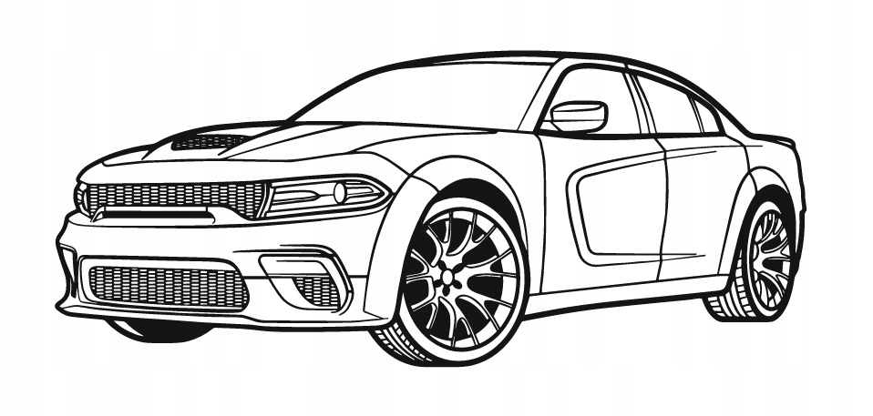 nástěnná dekorace Obraz Auto Dodge Charger 2023