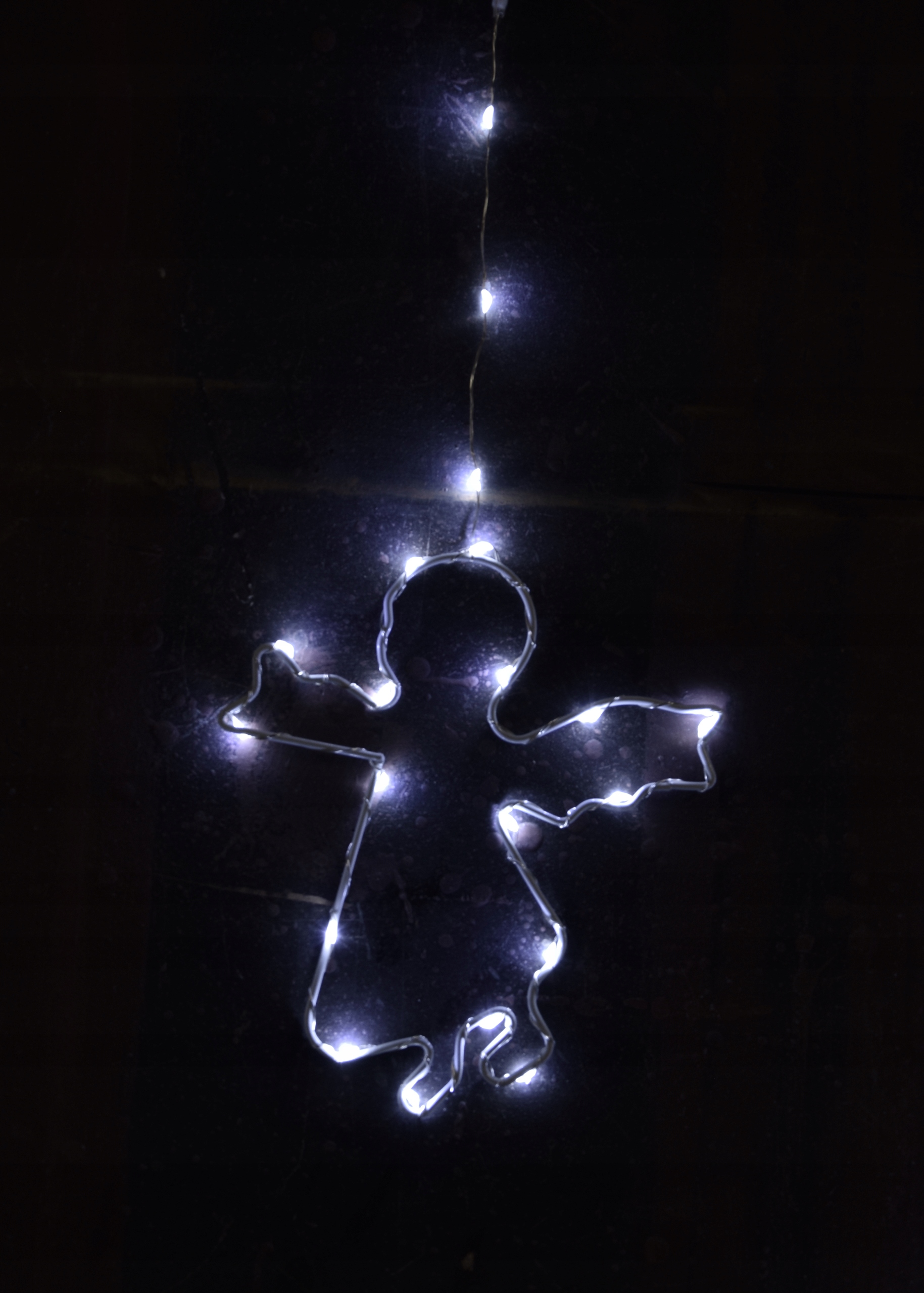 Girlanda Závěs 160 Andělé Bílý Drátek