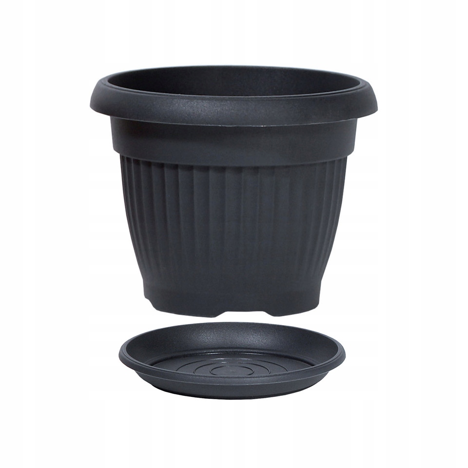 

Donica Doniczka Terra DCE35 Antracyt podstawka