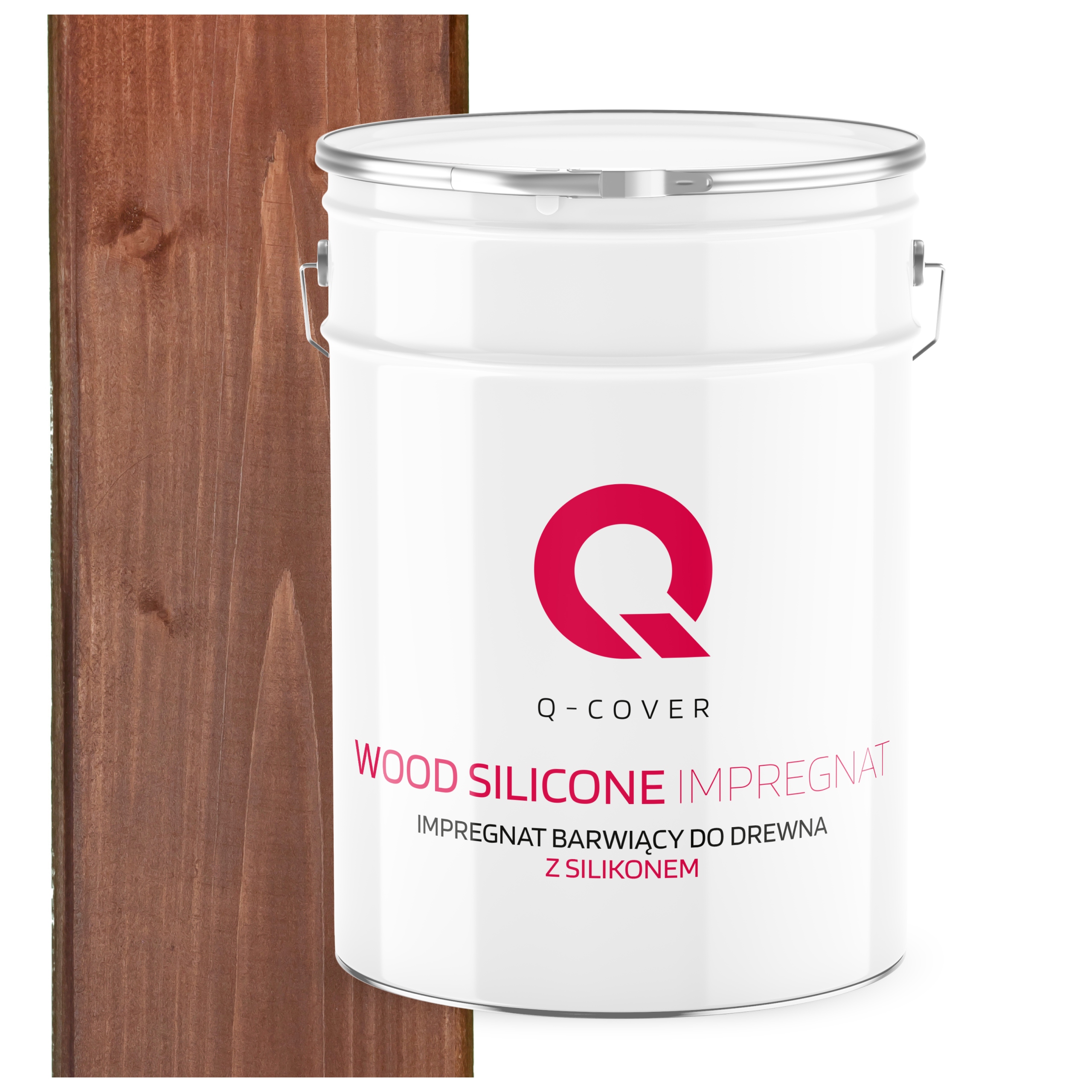 Impregnat Na Dřevo Extra Barva Se Silikonem Chránící Barvy Ořech Tmavý 10L