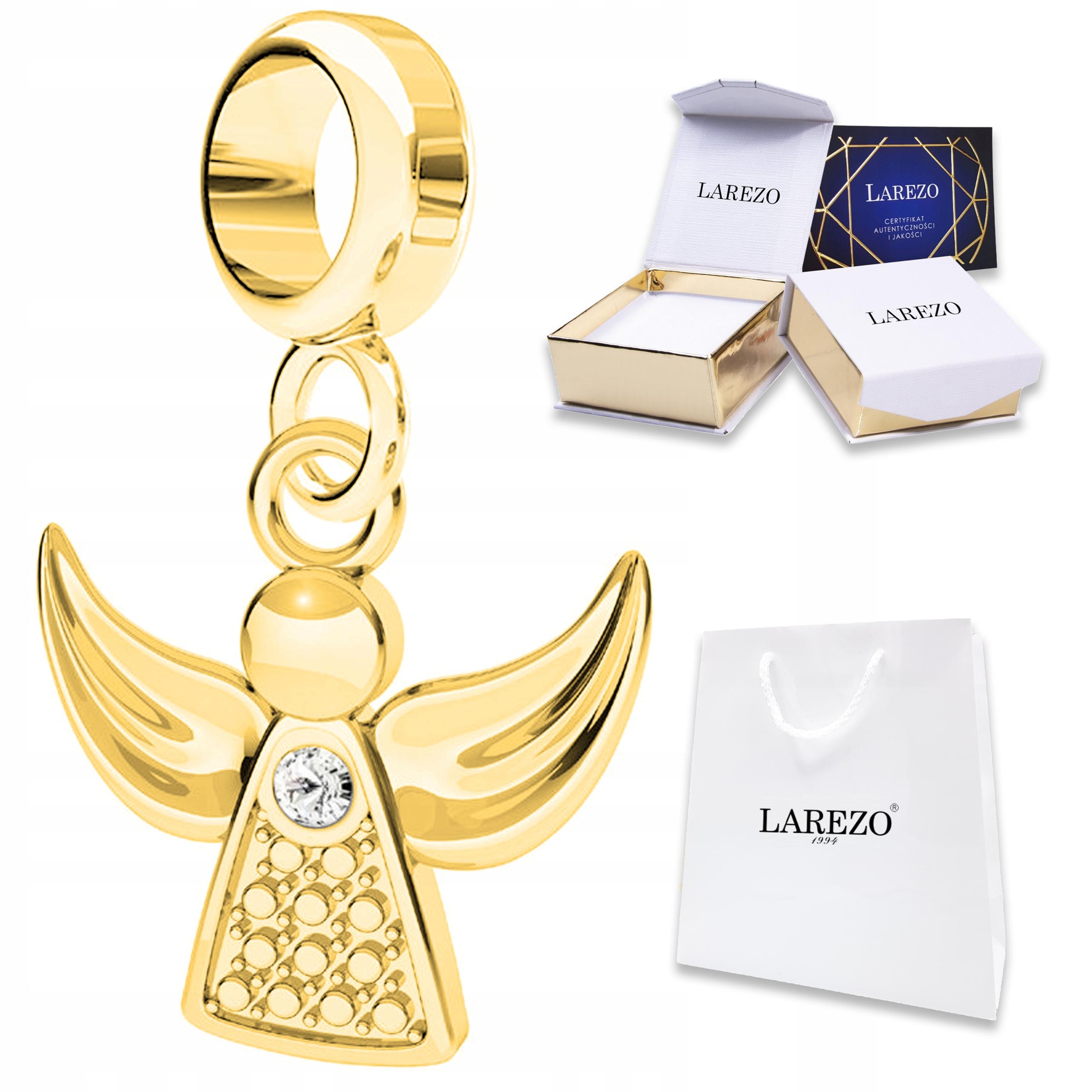 Zlatý závěsný přívěsek Anděl Křídla Nebe Stříbro 925