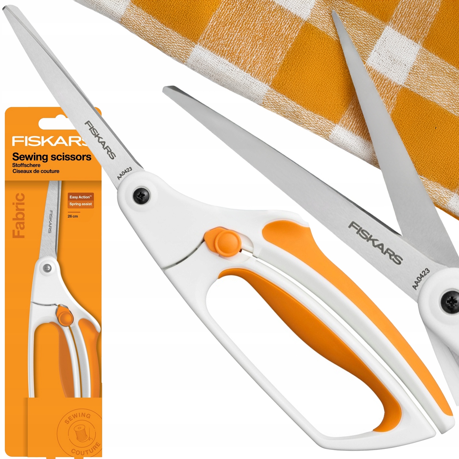 Fiskars Nůžky Krejčovské Nůžky Materiálu Šití Ostré Easy Action 26cm