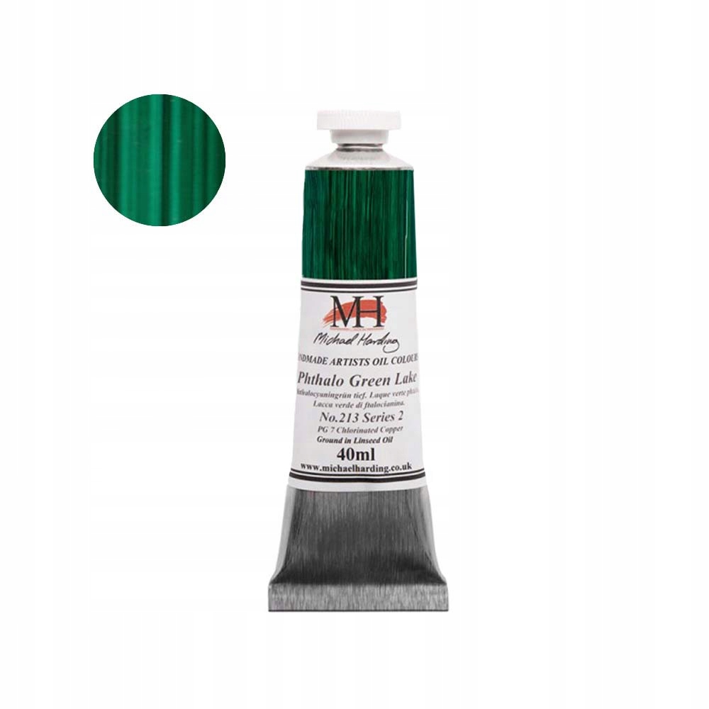 Farba olejna Michael Harding 40 ml 213 Phthalo Green Lake