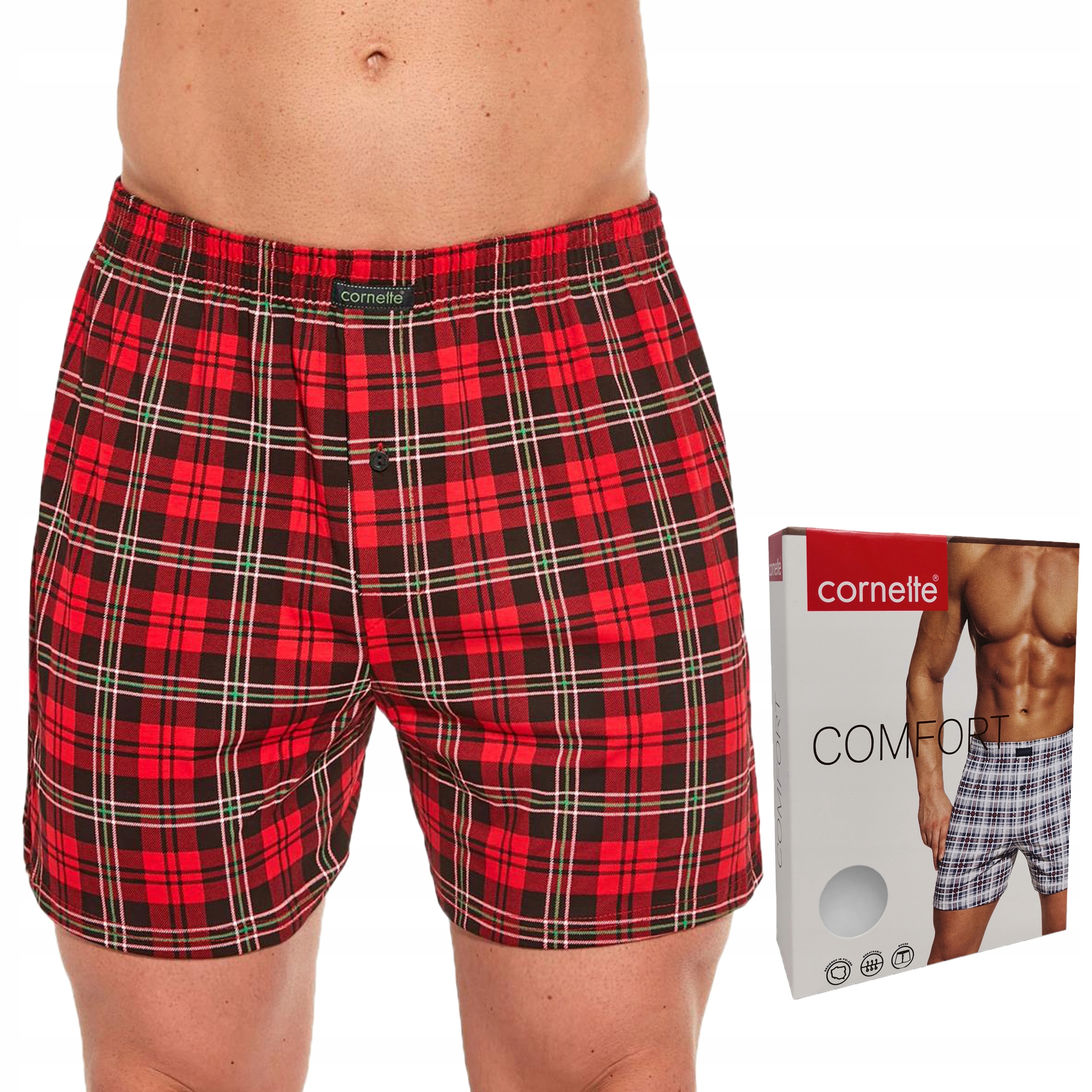 

bokserki Cornette Comfort cotton 002/244 krata 4XL