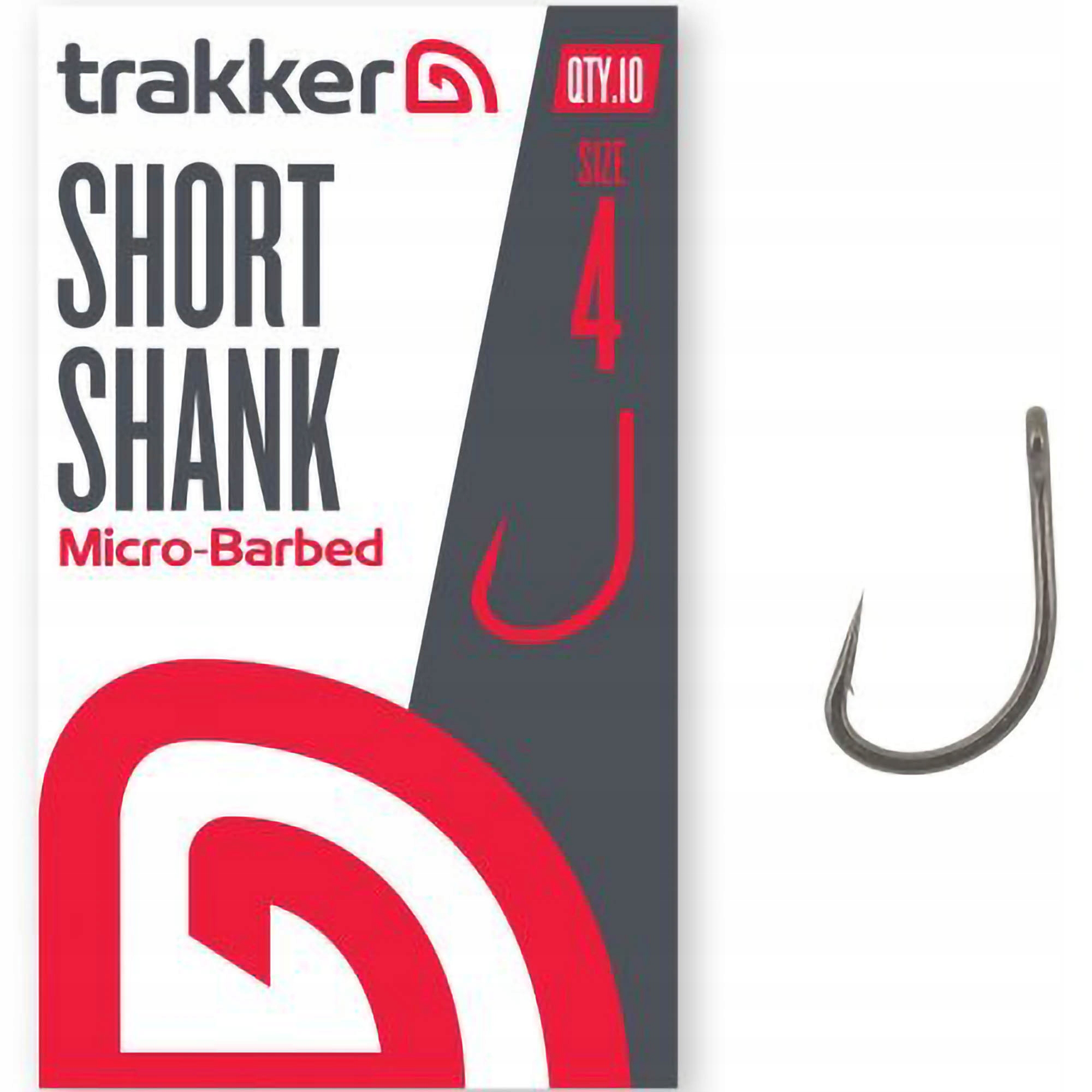 Haczyki Karpiowe Z Zadziorem Trakker Short Shank Hooks Micro Barbed r. 4