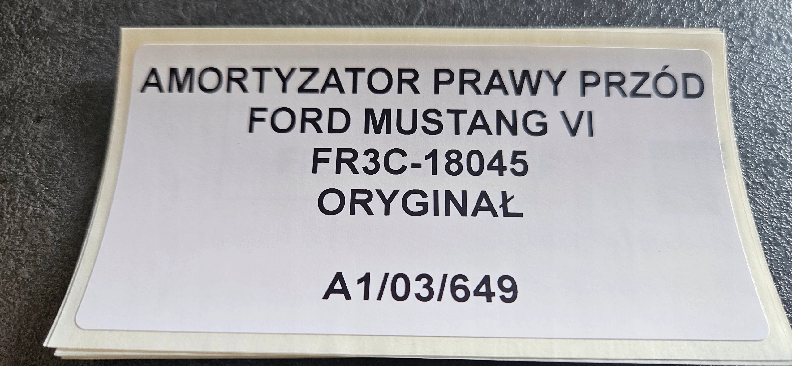 shock absorber right front FORD MUSTANG VI FR3C-18045